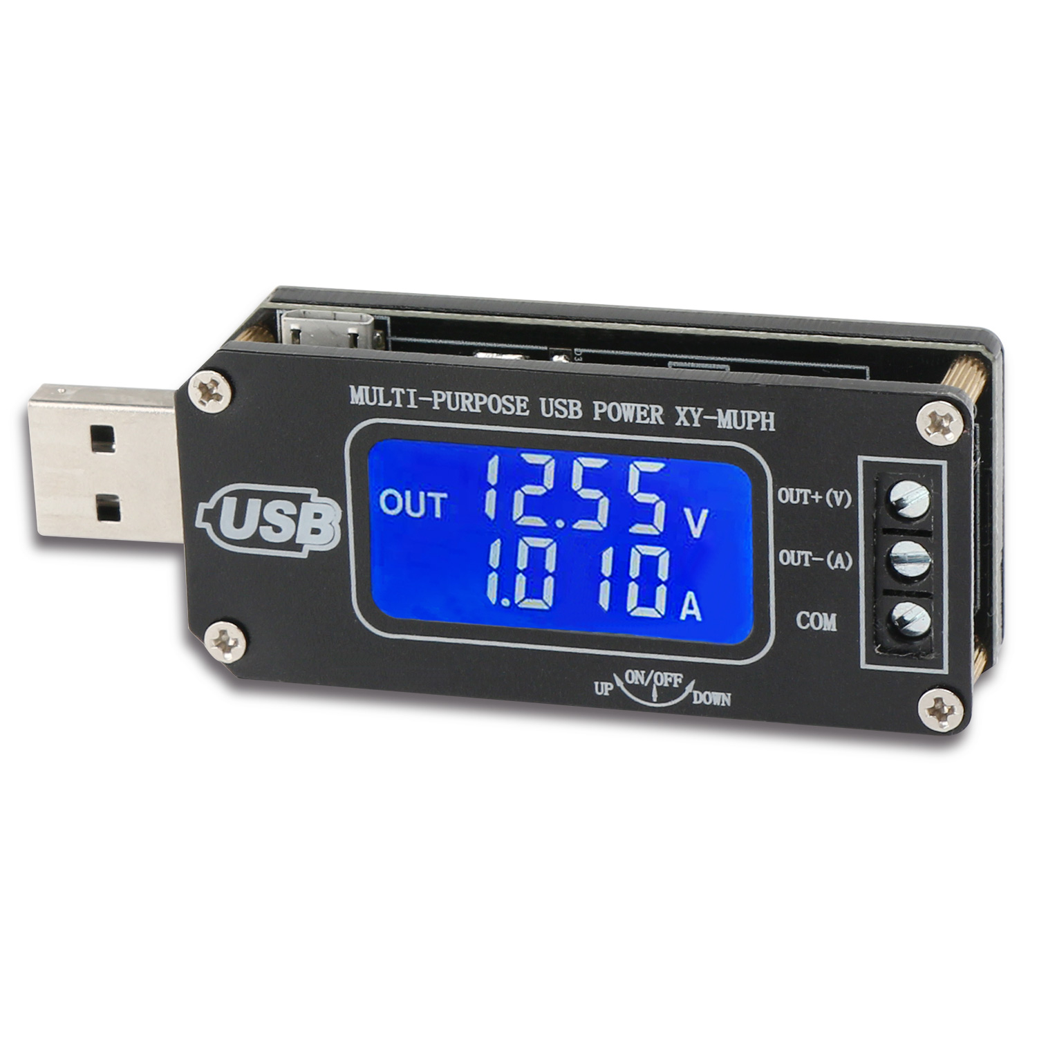 Liobaba USB Multifunction Tester Digital Display USB Booster 5V to 9V/12V USB to DC Round Hole Charger Tester Power Supply For Router