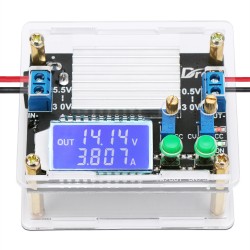  Adjustable Buck Boost Converter Board DC 5.5-30V to 0.5-30V 4A High Power Supply Regulator with Case LCD Display