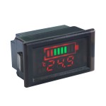 Digital Battery Volt Meter DC 24V 36V 48V Lead-acid Battery Capacity Monitor with LED Color Display Voltage Battery Indicator for Electric Vehicle