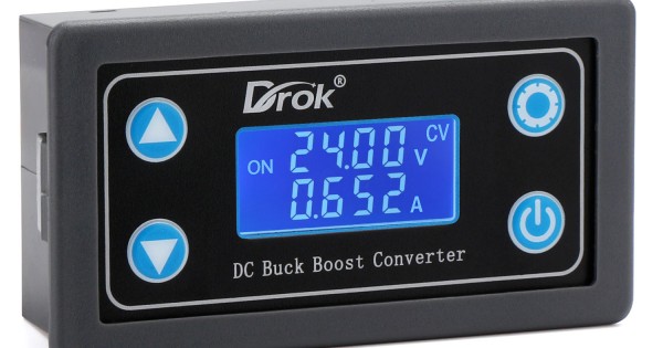 Droking Convertidor DC-DC Boost Buck ajustable Regulador de voltaje de salida constante 12V 24V Potencia 5A Step-down Convertidor Volt Regulator Module 