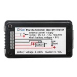 DC Multimeter Panel 0-200V 10A Battery LCD Vol Amp Power Energy Consumption Capacity Resistance Time Monitor Meter