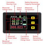 DC Multimeter DC 0-120V 30A LCD Display Bidirectional Voltage Current Power Capacity Energy Temperature Time Tester