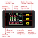Digital Multimeter Panel DC 0-120V 20A Voltage Current Power Capacity Energy Running Time Monitor