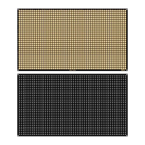 Perf Breadboard Electronics, DROK 2PCS 3.54x5.9 inch Prototype PCB Board, Universial Single-sided Perforated Circuit Board for DIY Soldering and Electronics Project