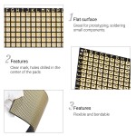 Perf Breadboard Electronics, DROK 2PCS 3.54x5.9 inch Prototype PCB Board, Universial Single-sided Perforated Circuit Board for DIY Soldering and Electronics Project