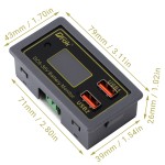 Car Battery Capacity Monitor DC 6V-30V Battery Indicator Percentage Voltage Meter 12v 24v Motorcycle Voltmeter with USB Port