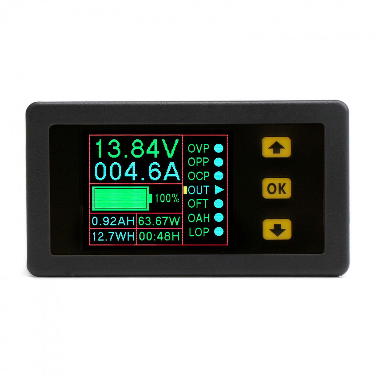 Support Precision Current Calibration Mini USB Tester Current and Voltage Monitor Battery Capacity Tester with LCD Display