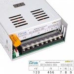 48V Power Supply, AC 110V/220V to DC 0-48V 10A 480W Buck Converter, Adjustable Variable LED Adapter Regulated 5V 12V 24V 30V 36V 48V Volt Voltage Transformer 10A Amp Charger 