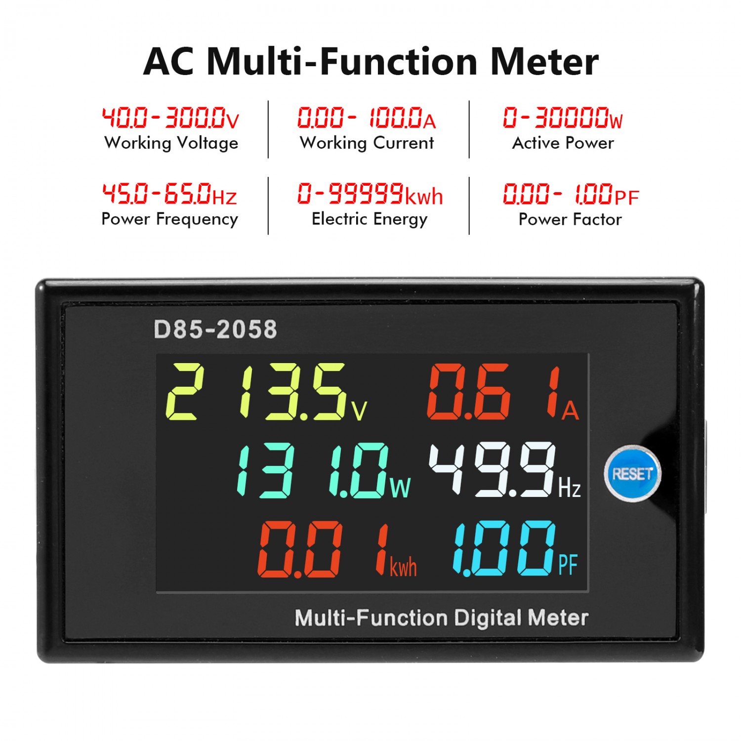 LED Digital Display Tester Voltmeter Ammeter Voltage Frequency Panel Meter 