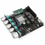 DROK 50W*2+100W Amplifier, Blue-Tooth 2.1 Channels HiFi Power Amplifier Board for 2-8Ω 200W Subwoofer Bass Speakers with 3.5mm Port Capable for USB Sound Card