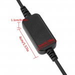 DC 5v to 12v  USB Boost Converter USB voltage step up  5v to 12v  booster Cable for router 1A Power Regulator Line with 5.5mm Port 1.2 Meter Length