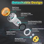 DROK AC 500V Voltage Meter, 3pcs AC 60-500V 110v 220v Voltage Monitor Digital Larger LED Screen Voltmeter Volt Detetor Green Red Yellow Signal Indicator Light Panel