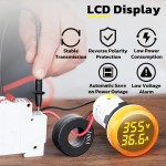 DROK AC Volt Amp Meter, 3pcs AC 60-500V 100A Voltage Current Monitor Digital LED Display Voltmeter 110v 220v Volt Detetor Green Red Yellow Signal Indicator Light Panel