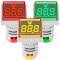 DROK AC 500V Voltage Tester, 3pcs AC 60-500V 110v 220v Voltage Monitor Digital Larger LED Screen Voltmeter Volt Detetor Green Red Yellow Signal Indicator Light Panel