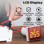 DROK AC 500V Voltage Tester, 3pcs AC 60-500V 110v 220v Voltage Monitor Digital Larger LED Screen Voltmeter Volt Detetor Green Red Yellow Signal Indicator Light Panel