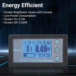 DROK Battery Monitor 12V 48V, Energy Efficient RV Solar Power Meter Current Capacity Multifunctional LCD Display DC Amp Meter Volt Meter 8-120V 300A with 3m Cable, for Marine Car Lithium Battery DROK Battery Monitor 12V 48V, Energy Efficient RV Solar Power Meter Current Capacity Multifunctional LCD Display DC Amp Meter Volt Meter 8-120V 300A with 3m Cable, for Marine Car Lithium Battery
