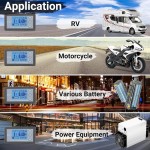 DROK Battery Monitor 12V 48V, Energy Efficient RV Solar Power Meter Current Capacity Multifunctional LCD Display DC Amp Meter Volt Meter 8-120V 300A with 3m Cable, for Marine Car Lithium Battery DROK Battery Monitor 12V 48V, Energy Efficient RV Solar Power Meter Current Capacity Multifunctional LCD Display DC Amp Meter Volt Meter 8-120V 300A with 3m Cable, for Marine Car Lithium Battery