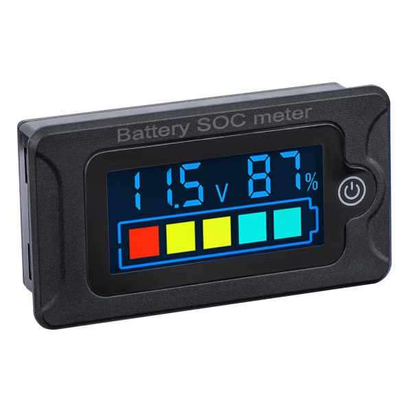 DROK Battery Meter 12V 24v 48v, 8-100V Marine RV Battery Capacity Volt Monitor, Voltage Indicator Gauge for Ternary Polymer Lithium Battery DROK Battery Meter 12V 24v 48v, 8-100V Marine RV Battery Capacity Volt Monitor, Voltage Indicator Gauge for Ternary Polymer Lithium Battery