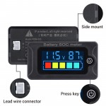 DROK Battery Meter 12V 24v 48v, 8-100V Marine RV Battery Capacity Volt Monitor, Voltage Indicator Gauge for Ternary Polymer Lithium Battery DROK Battery Meter 12V 24v 48v, 8-100V Marine RV Battery Capacity Volt Monitor, Voltage Indicator Gauge for Ternary Polymer Lithium Battery