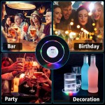 DROK 3PCS LED Light Up Coasters for Liquor Bottles, Flashing Drink Mats for Parties, Bars, Weddings, and Dining DROK 3PCS LED Light Up Coasters for Liquor Bottles, Flashing Drink Mats for Parties, Bars, Weddings, and Dining