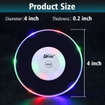 DROK 3PCS LED Light Up Coasters for Liquor Bottles, Flashing Drink Mats for Parties, Bars, Weddings, and Dining DROK 3PCS LED Light Up Coasters for Liquor Bottles, Flashing Drink Mats for Parties, Bars, Weddings, and Dining