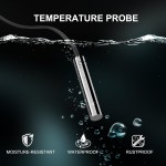DROK 10K Temperature Sensor Probe 3pcs, 1 Meter Waterproof Temp Sensor Probe, Stainless Steel 3950 NTC Temp Sensor Probe