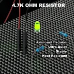 DROK 5 Pack Waterproof DS18B20 Temperature Sensor Probes with a Probe Adapter Board and 4.7K ohm Resistors