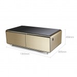 Intelligent Music Refrigerator Multifunctional Build-in Bluetooth Speaker with Digital Control LED Display for Home/Office